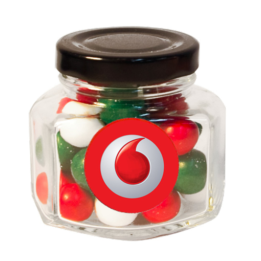 Picture of Mini Screw Top Jar  with Xmas choc balls