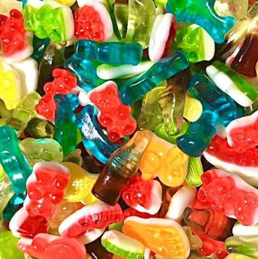 Picture of Branded 30g Bag of Gummy Groovy Mix, a colorful and delicious promotional treat for your brand.