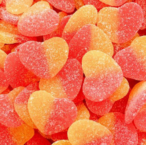 Picture of Gummy  Sour Peach Hearts 30g Bag